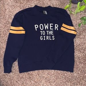 H&M Power to the Girls crewneck size S